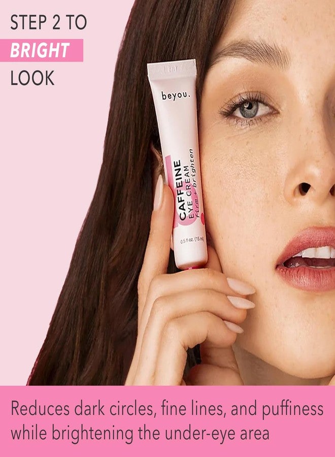 بي يو مجموعة بيو للعناية بالبشرة الكورية "إشراقة طوال اليوم" - غسول وجه بفيتامين سي + كريم للعين بالكافيين + مرطب جل خالٍ من الزيوت بحمض الهيالورونيك لتعزيز البشرة - مجموعة هدايا للعطلات للعناية بالبشرة من 3 خطوات - Image 5